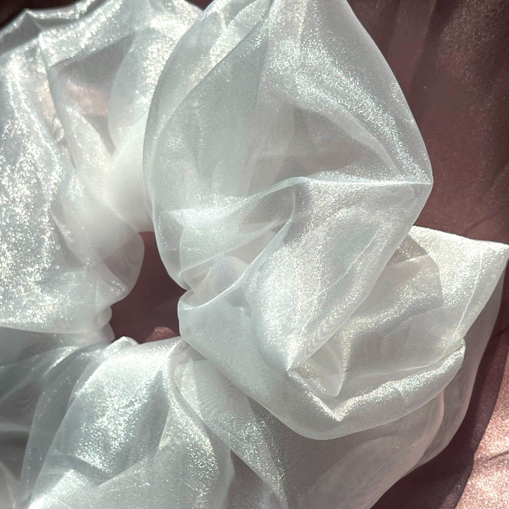 Giant sheer satin finish scrunchie!